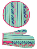 Articulo De Cocina Mexico Artesanal Tab-003 Cambaya 100% Acrilan Verde 603565