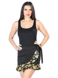 Falda Mexico Artesanal Fah001 65% Poliéster 35% Algodón Negro 603873