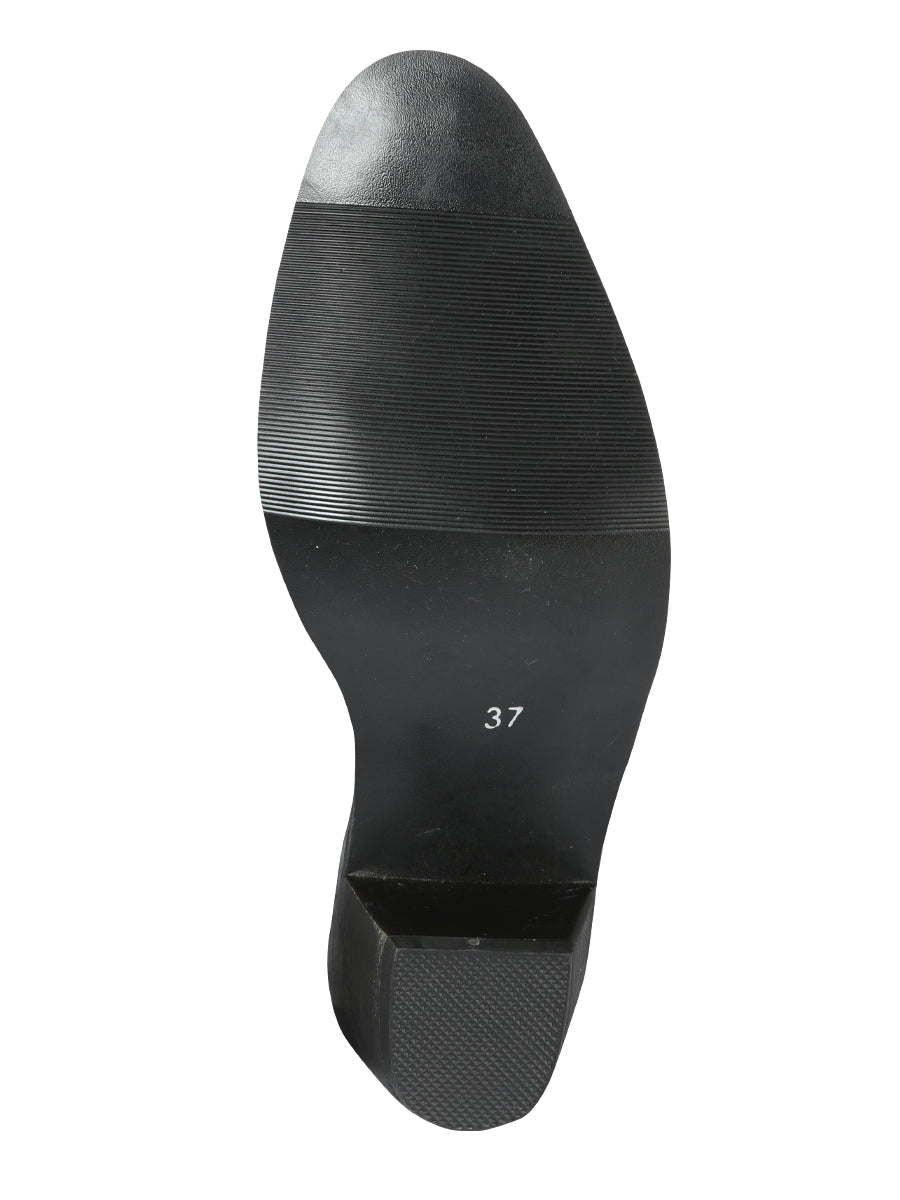 COWBOY BOOT  EL GENERAL WESTERN WEAR SYG-2751 CRAZY BLACK 702030