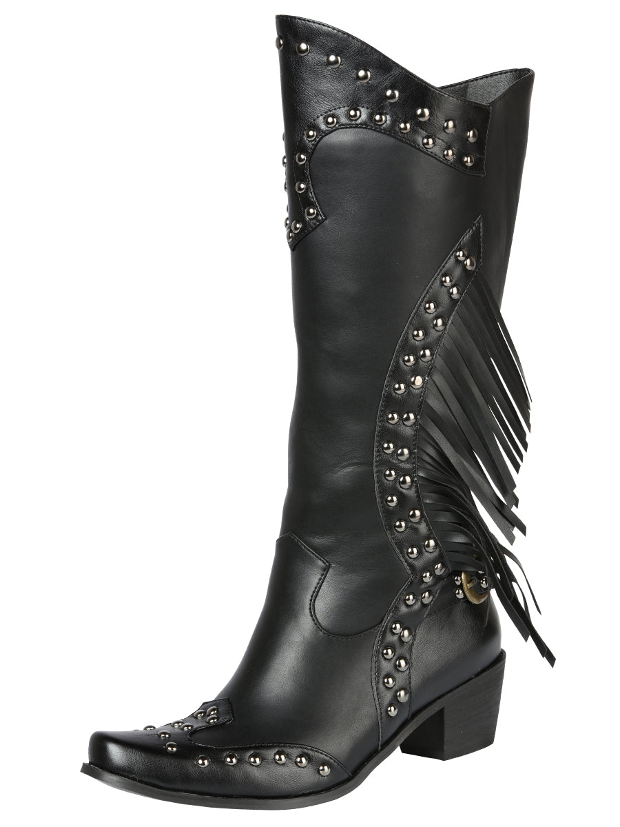 COWBOY BOOT  EL GENERAL WESTERN WEAR SYG-2751 CRAZY BLACK 702030