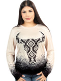 Jersey Manga Larga El General Western Wear Syg-1921 Tela Beige 702063
