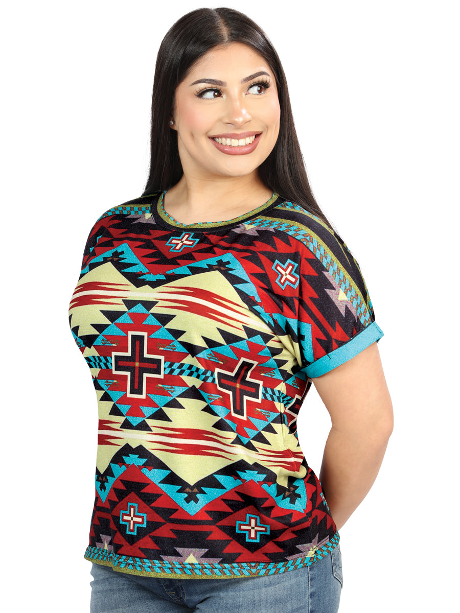 Blusa S/Manga El General Western Wear Syg-2416 Tela Burdeos 702067