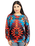 Jersey Manga Larga El General Western Wear Syg-1904 Tela Verde Azul 702071