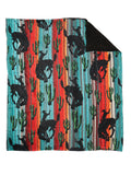 Mantas Bull Rider El General Western Wear Syg-006-3 Tela Azul/Rojo 702085